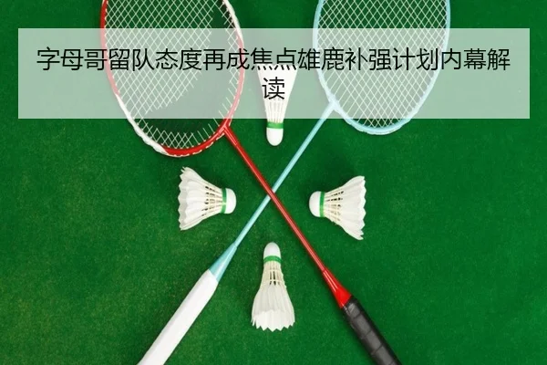 字母哥留队态度再成焦点雄鹿补强计划内幕解读（BEIBOSPORTS）